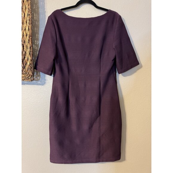 Connected Dress 14 Burgundy Wine Sheath Wedding Party Cruise Event Washable New - Picture 14 of 14